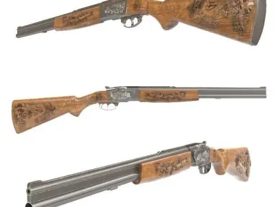 12gauge single  barrel 3D model