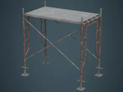Scaffold 2B Low-poly 3D model