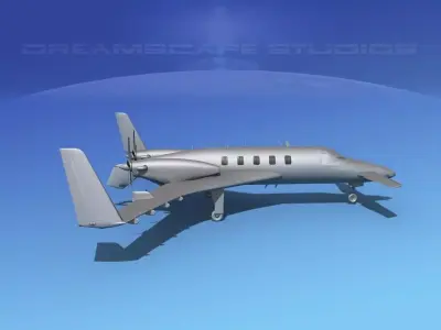 Beechcraft Starship 2000 BM 3D model