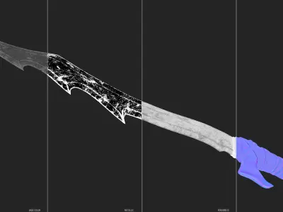 Sword - Goblin Low-poly 3D model