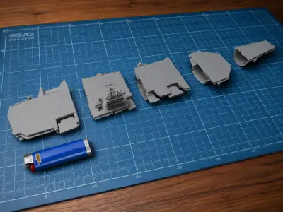 USS Dwight D Eisenhower CVN-69 Nimitz-Class Aircraft Carrier 3D print model