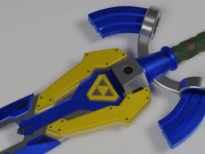 Futuristic Master Sword 3D print model