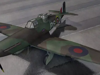 Boulton Paul Defiant Mk-2 3D model