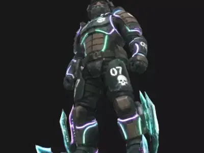 Cyberpunk Soldier MN-398 3D model