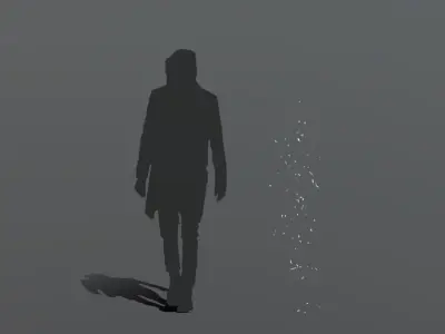 FeatherShootDown 150 Low-poly 3D model