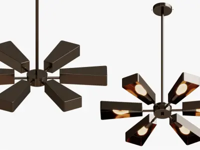 Pendant Svetilnik Helikopter 3D model