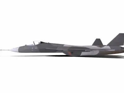 Sukhoi Su-57 Low-Poly Low-poly 3D model