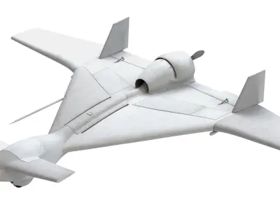 IAI Harop UAV loitering munition Drone 3D model