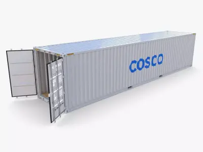 40ft Shipping Container Cosco v2 3D model