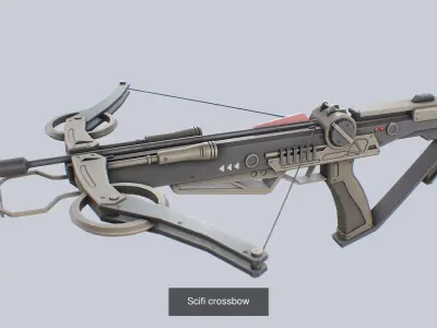 Scifi crossbow collection 3D Model Pack purchase