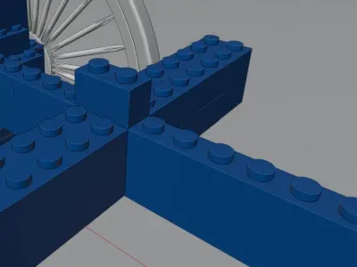 buggy lego model 3D model
