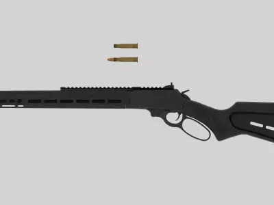 Marlin dark series model 336 Low-poly 3D model