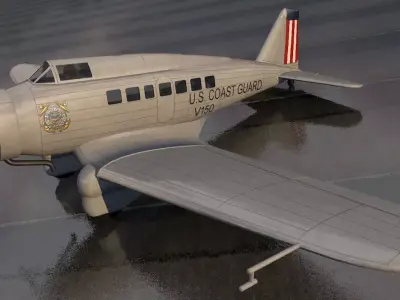 Northrop Delta 1C 3D model