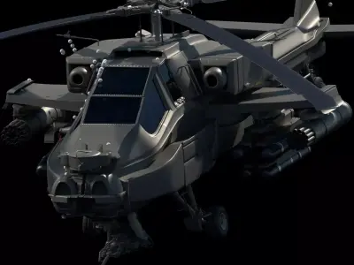 Apache Helicopter  3D model
