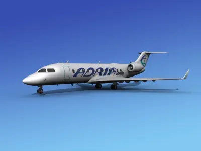 Canadair CRJ200 Adria 3D model