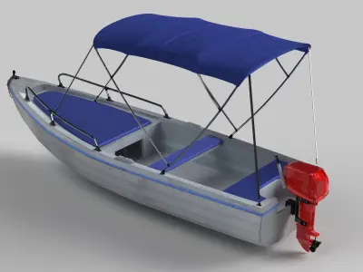 motor boat 3D model