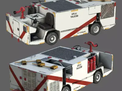 P25 fire engine 3D model