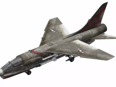 AirCraft 03 - fighter 3D model