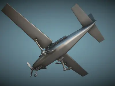 Cessna 208A Caravan - 3D Printable Model 3D print model