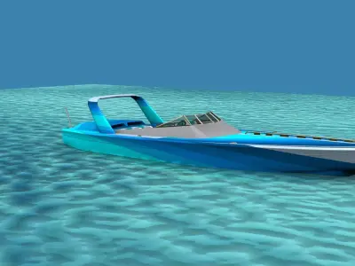 Phazer 38 Cigarette Boat V05 3D model