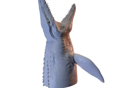 Mosasaurus jurassic world figure 2 3dprint 3D print model