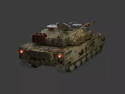 Abrams tank 3D model