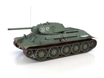 T-34-76 - STZ - Model 1941 -Soviet medium tank - 32-12 3D model