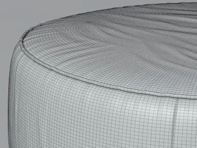 Leather Puff Free 3D model