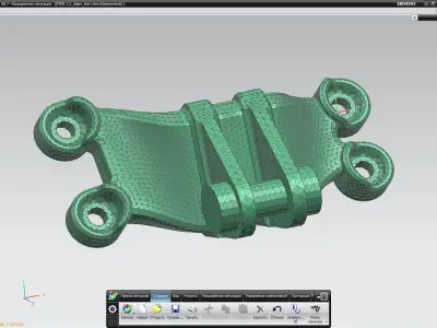 GE jet engine bracket V2 Free 3D model
