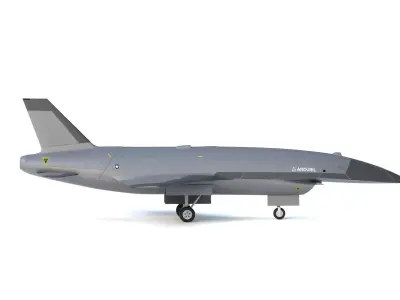 Anduril YFQ-44A FURY - The NEXT GENERATION FIGHTER Drone Low-poly 3D model