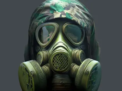 Helmet 3d model military combat Military scifi Low-poly 3D model order
