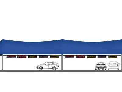 Car Shed Free 3D model