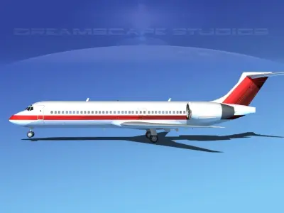 Boeing 717-200 Corporate 7 3D model