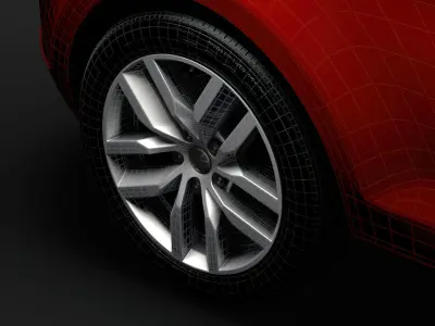 VW Golf TDI 2019 wheel 3D model