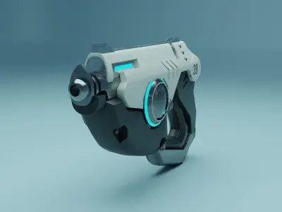 Tracer Gun Concept 3D model