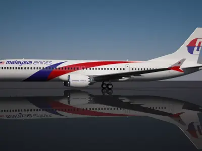 Malaysia Airlines Boeing737 max 10 3D model