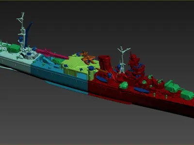 IJN Agano Free 3D print model
