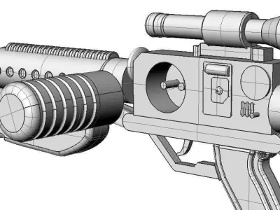 Gun-blaster star wars gun 3D model