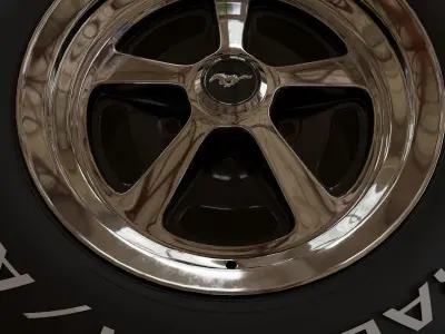 Bf Goodrich 1968 tire 3D model