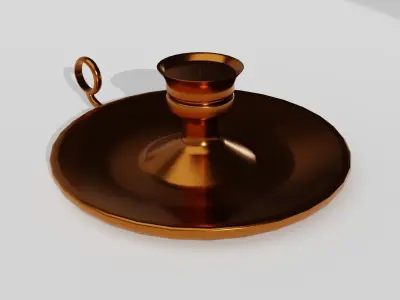 Bronze Candle Stand Free 3D model