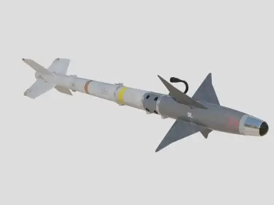 AIM-9L Sidewinder Air-to-air missile 3D model