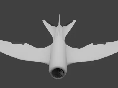 Spy Plane Low-poly 3D model