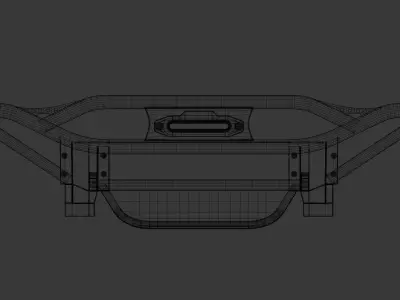 BUMPER FRONT ADD TUBOLAR JEEP GLADIATOR 3D model