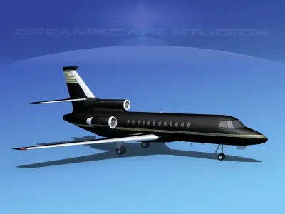 Dassault Falcon 900 V07 3D model