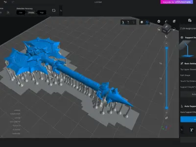 World of Warcraft - Battle For Azeroth Weapon 75mm for 3d print 3D print model