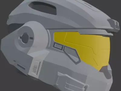 Halo noble 6 helmet 3D print model