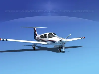 Piper PA-28R-201 Arrow III V11 3D model