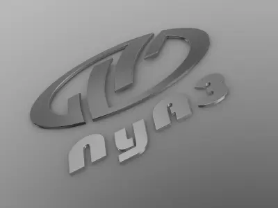 luaz logo 3D model