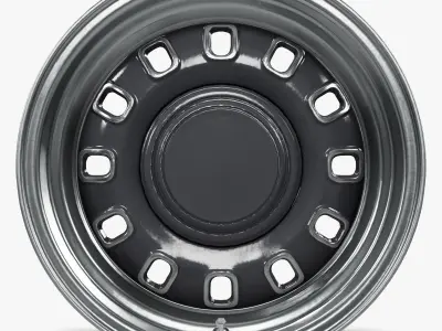 Legendary Wheel Co GT8 Wheel Charcoal 3D model