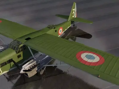 Potez 540 3D model